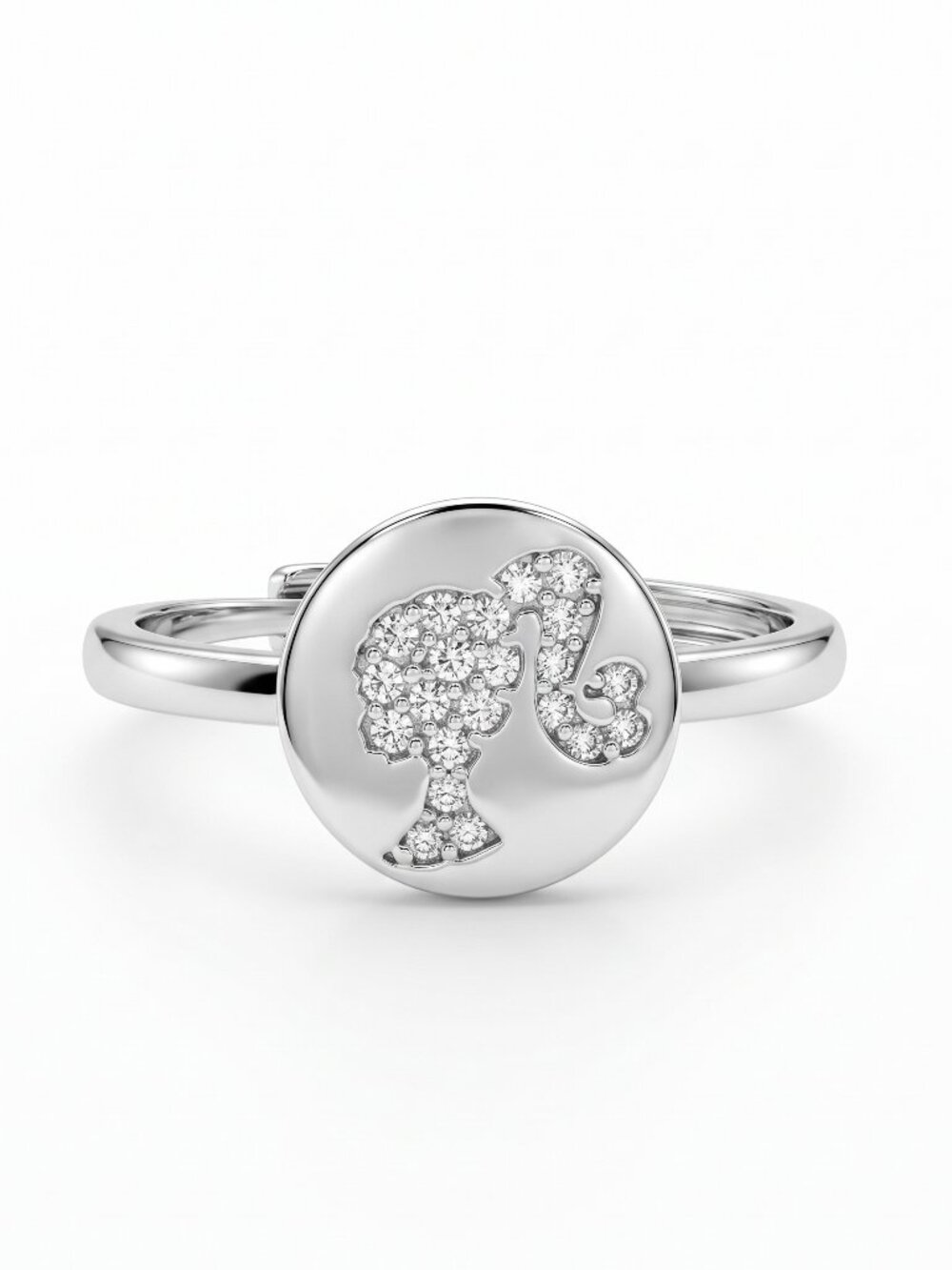 Official Barbie Adjustable Silver tone Ring, by Charmed Aroma 2022